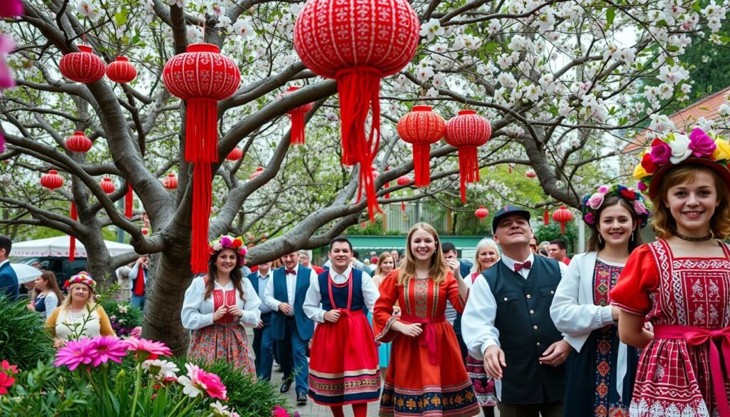 Baba Marta celebración de la primavera