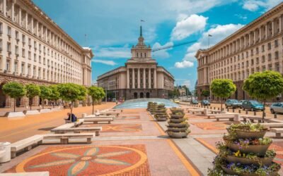 Preciosa vista de Sofía, la capital de Bulgaria