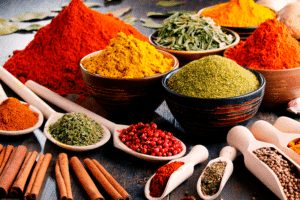 Diferentes especies para comidas