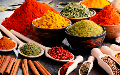 Diferentes especies para comidas